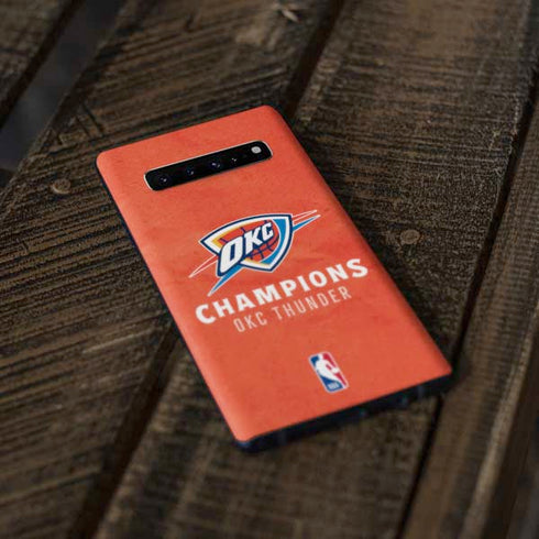 2025 NBA Champions Oklahoma City Thunder Galaxy S10 Plus Skin