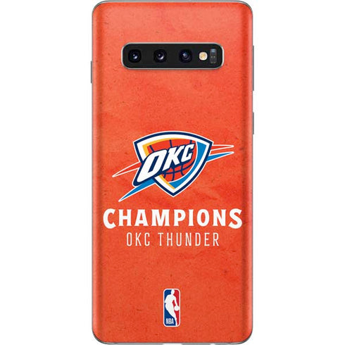 2025 NBA Champions Oklahoma City Thunder Galaxy S10 Skin