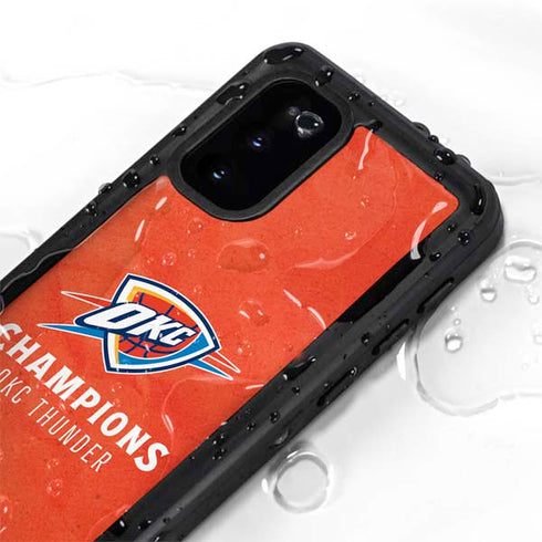 2025 NBA Champions Oklahoma City Thunder Galaxy S20 Waterproof Case