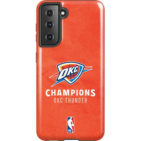 2025 NBA Champions Oklahoma City Thunder Galaxy S21 5G Pro Case