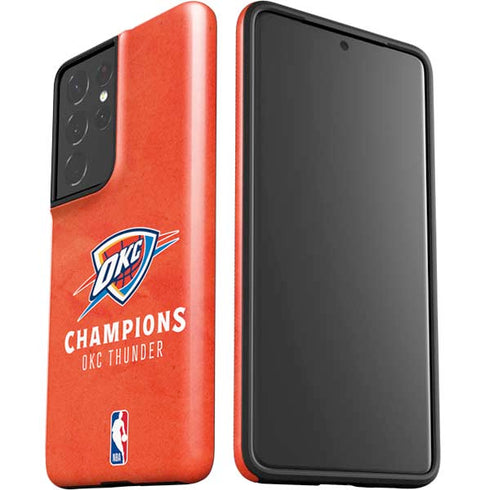 2025 NBA Champions Oklahoma City Thunder Galaxy S21 Ultra 5G Pro Case