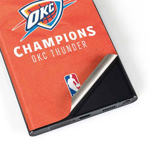 2025 NBA Champions Oklahoma City Thunder Galaxy S22 Ultra Skin