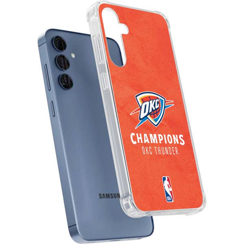 2025 NBA Champions Oklahoma City Thunder Galaxy S24 Clear Case