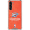 2025 NBA Champions Oklahoma City Thunder Galaxy S24 FE Clear Case