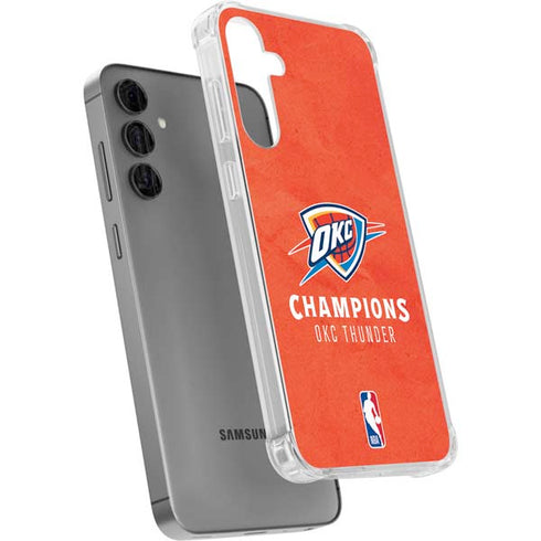 2025 NBA Champions Oklahoma City Thunder Galaxy S24 Plus Clear Case
