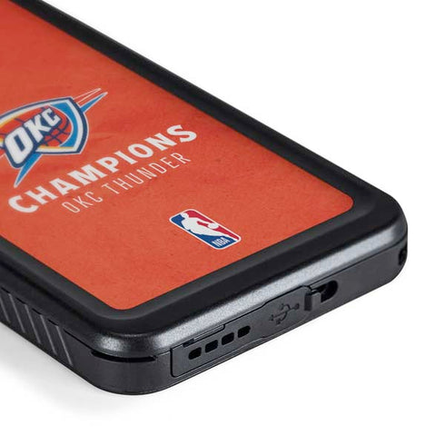 2025 NBA Champions Oklahoma City Thunder Galaxy S24 Plus Waterproof Case