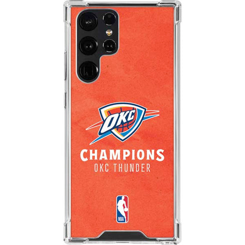 2025 NBA Champions Oklahoma City Thunder Galaxy S24 Ultra Clear Case