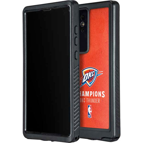 2025 NBA Champions Oklahoma City Thunder Galaxy S24 Ultra Waterproof Case
