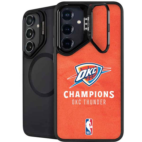 2025 NBA Champions Oklahoma City Thunder Galaxy S25 Kickstand Case