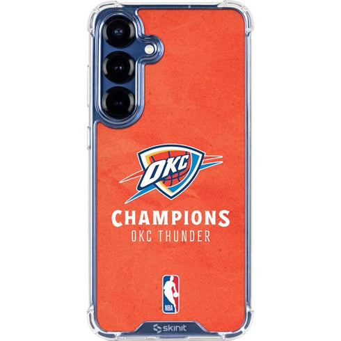 2025 NBA Champions Oklahoma City Thunder Galaxy S25 Plus Clear Case
