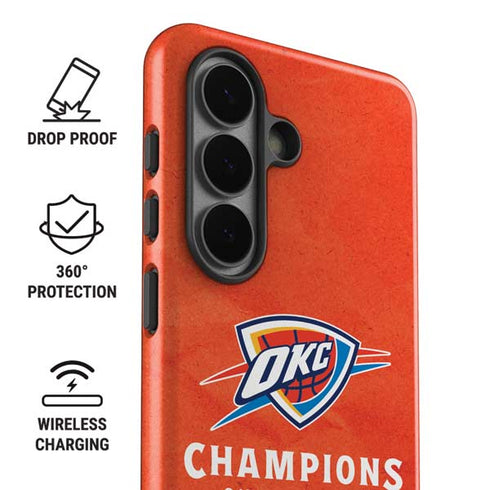 2025 NBA Champions Oklahoma City Thunder Galaxy S26 Impact Case