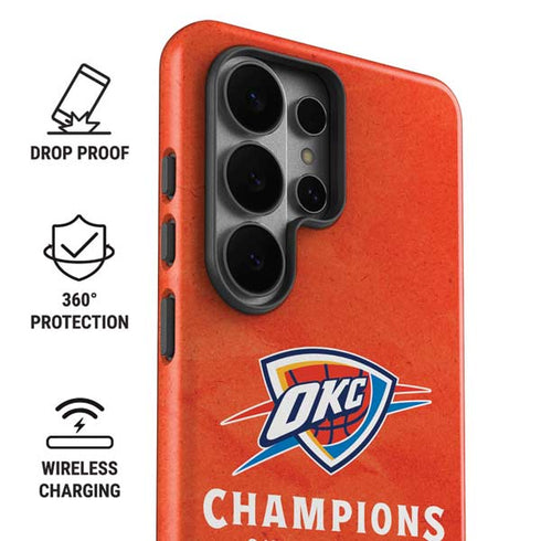 2025 NBA Champions Oklahoma City Thunder Galaxy S26 Ultra Impact Case