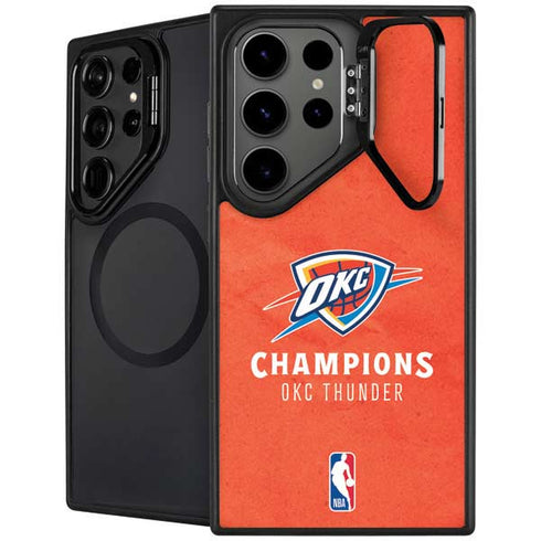 2025 NBA Champions Oklahoma City Thunder Galaxy S26 Ultra Kickstand Case