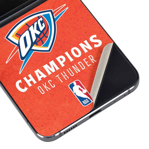 2025 NBA Champions Oklahoma City Thunder Galaxy Z Flip5 5G Skin