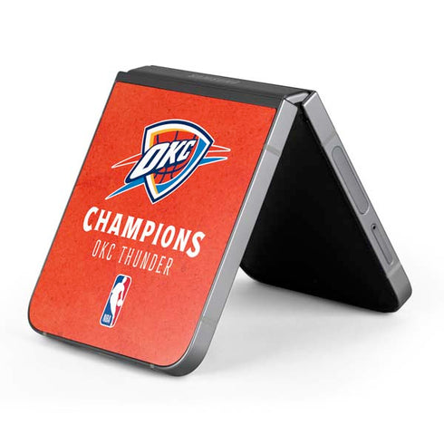 2025 NBA Champions Oklahoma City Thunder Galaxy Z Flip6 Skin