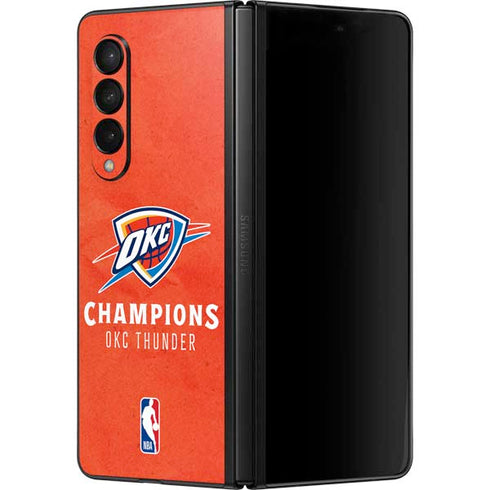 2025 NBA Champions Oklahoma City Thunder Galaxy Z Fold3 5G Skin