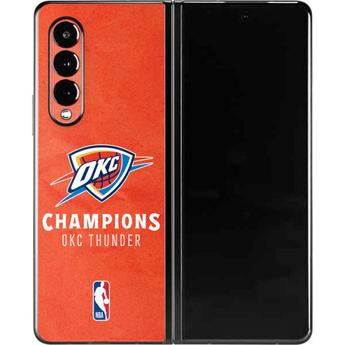 2025 NBA Champions Oklahoma City Thunder Galaxy Z Fold3 5G Skin