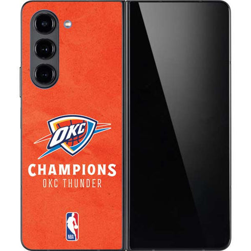 2025 NBA Champions Oklahoma City Thunder Galaxy Z Fold5 5G Skin
