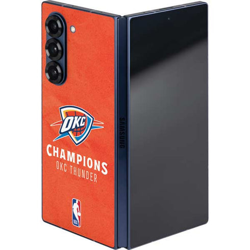 2025 NBA Champions Oklahoma City Thunder Galaxy Z Fold6 Skin
