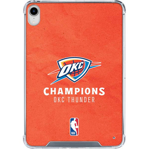 2025 NBA Champions Oklahoma City Thunder iPad 11th Gen (2025) Clear Case