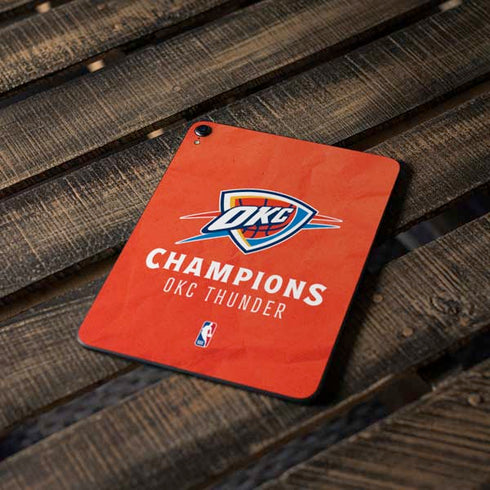 2025 NBA Champions Oklahoma City Thunder Apple iPad Pro Skin