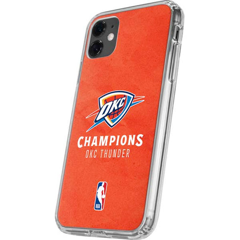 2025 NBA Champions Oklahoma City Thunder iPhone 11 Clear Case