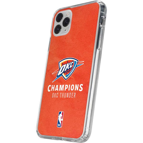 2025 NBA Champions Oklahoma City Thunder iPhone 11 Pro Clear Case