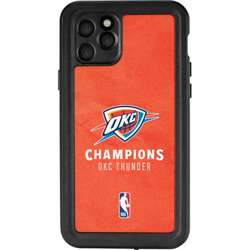 2025 NBA Champions Oklahoma City Thunder iPhone 11 Pro Waterproof Case