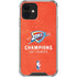 2025 NBA Champions Oklahoma City Thunder iPhone 12 Mini Clear Case