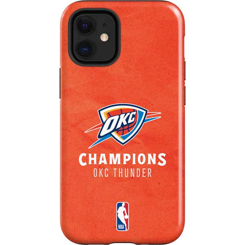 2025 NBA Champions Oklahoma City Thunder iPhone 12 Mini Impact Case