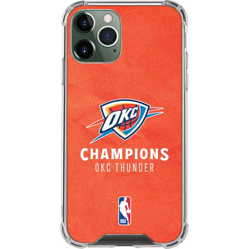 2025 NBA Champions Oklahoma City Thunder iPhone 12 Pro Max Clear Case