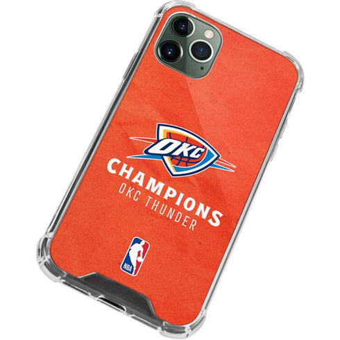 2025 NBA Champions Oklahoma City Thunder iPhone 12 Pro Max Clear Case