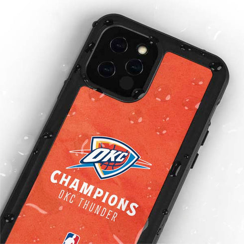 2025 NBA Champions Oklahoma City Thunder iPhone 12 Pro Waterproof Case