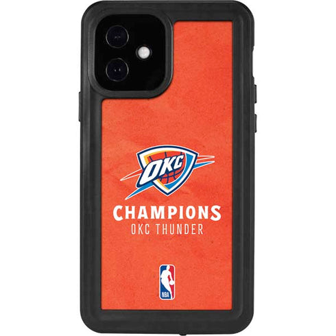 2025 NBA Champions Oklahoma City Thunder iPhone 12 Waterproof Case