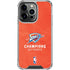 2025 NBA Champions Oklahoma City Thunder iPhone 14 Pro Clear Case