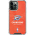 2025 NBA Champions Oklahoma City Thunder iPhone 14 Pro Max Clear Case