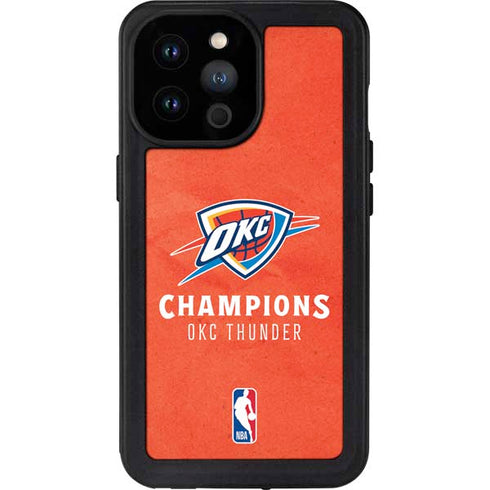 2025 NBA Champions Oklahoma City Thunder iPhone 14 Pro Max Waterproof Case