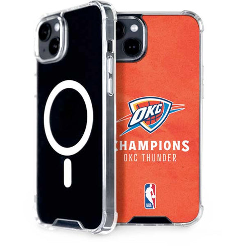 2025 NBA Champions Oklahoma City Thunder iPhone 15 Plus MagSafe Case