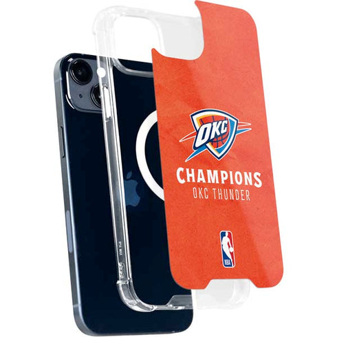 2025 NBA Champions Oklahoma City Thunder iPhone 15 Plus MagSafe Case