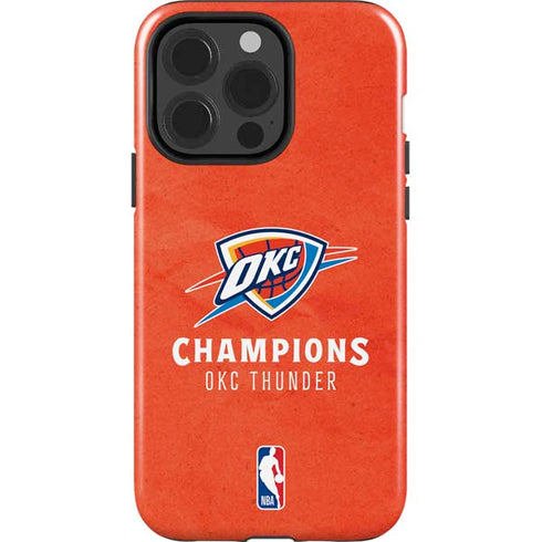 2025 NBA Champions Oklahoma City Thunder iPhone 15 Pro Impact Case