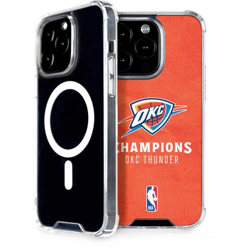 2025 NBA Champions Oklahoma City Thunder iPhone 15 Pro MagSafe Case