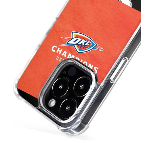 2025 NBA Champions Oklahoma City Thunder iPhone 15 Pro MagSafe Case