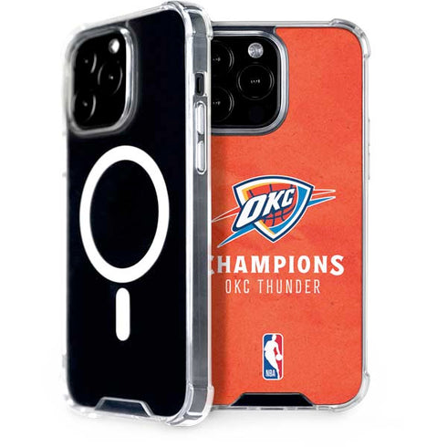 2025 NBA Champions Oklahoma City Thunder iPhone 15 Pro Max MagSafe Case