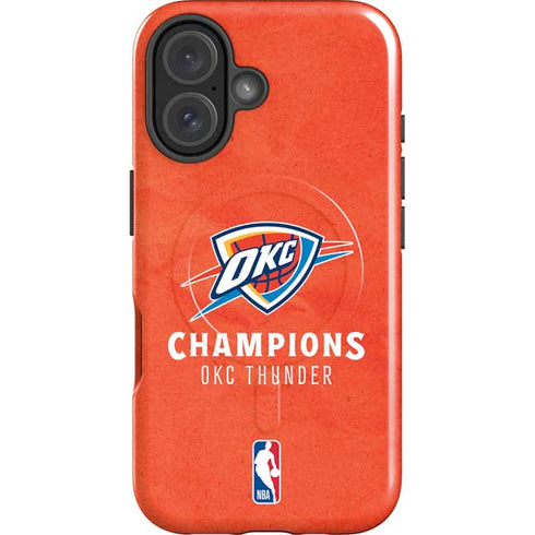 2025 NBA Champions Oklahoma City Thunder iPhone 16 Magsafe Impact Case