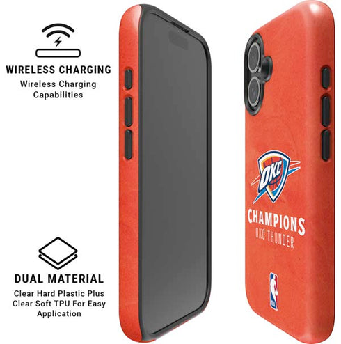 2025 NBA Champions Oklahoma City Thunder iPhone 16 Magsafe Impact Case