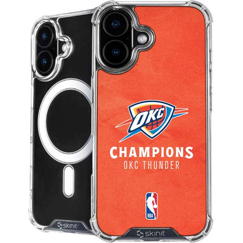 2025 NBA Champions Oklahoma City Thunder iPhone 16 Plus MagSafe Case