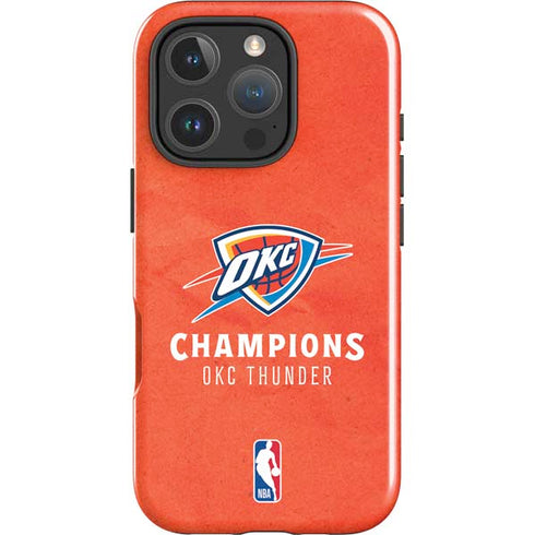 2025 NBA Champions Oklahoma City Thunder iPhone 16 Pro Impact Case