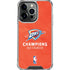2025 NBA Champions Oklahoma City Thunder iPhone 16 Pro Max Clear Case
