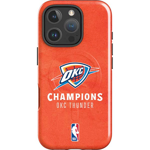 2025 NBA Champions Oklahoma City Thunder iPhone 16 Pro Max Magsafe Impact Case