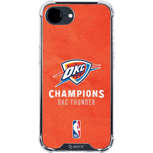 2025 NBA Champions Oklahoma City Thunder iPhone 16e Clear Case